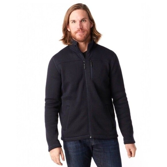 Smartwool Men’s Fleece Jacket Green Full Zip Sz M - Picture 11 of 12